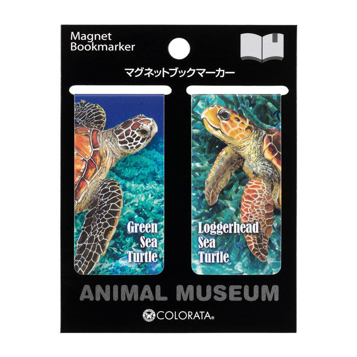 マグネットブックマーカー アオウミガメ＆アカウミガメ カロラータ