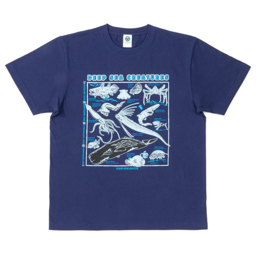 生物図譜Tシャツ 深海の世界│動物 カロラータ オンラインショップ