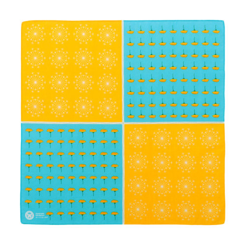 動物 生物 ガーゼハンカチ ボタニカルカラーズ カントウタンポポ