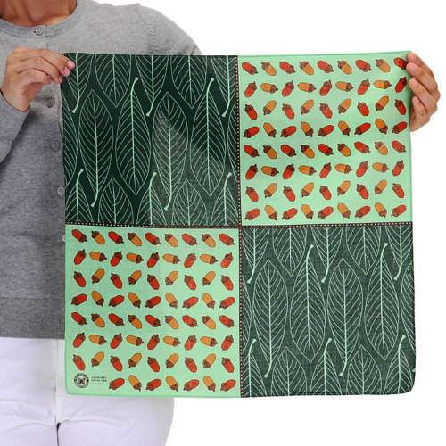 動物 生物 ガーゼハンカチ ボタニカルカラーズ マテバシイ