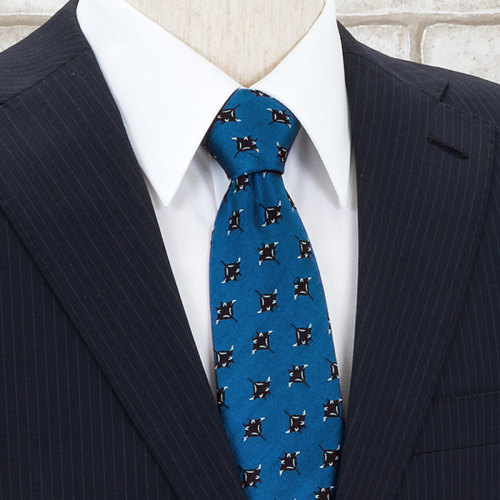 動物 生物 ネクタイ ナンヨウマンタ マリンブルー / カロラータ