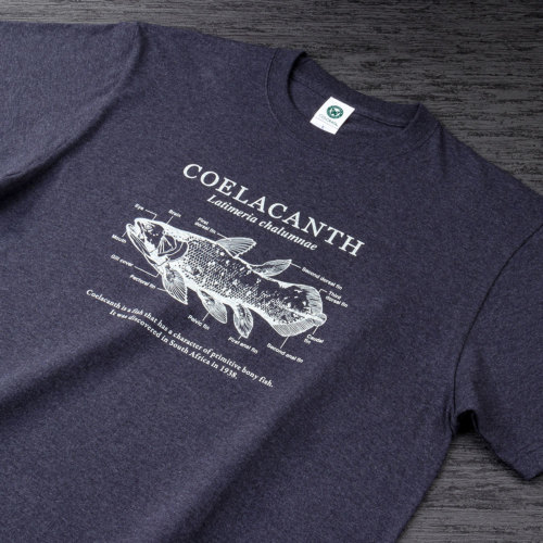 カロラータ　シーラカンス サイエンスTシャツデザイン シーラカンス│動物 カロラータ